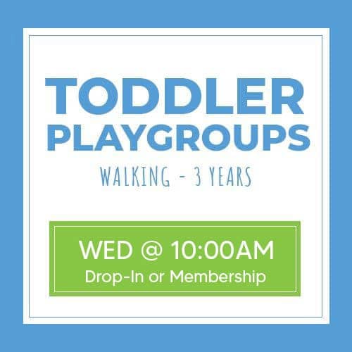 image: Toddler Playgroups, walking through 3 years old, wednesdays at 10am, drop-in or membership